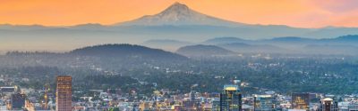 View of Mt. Hood and Downtown Portland